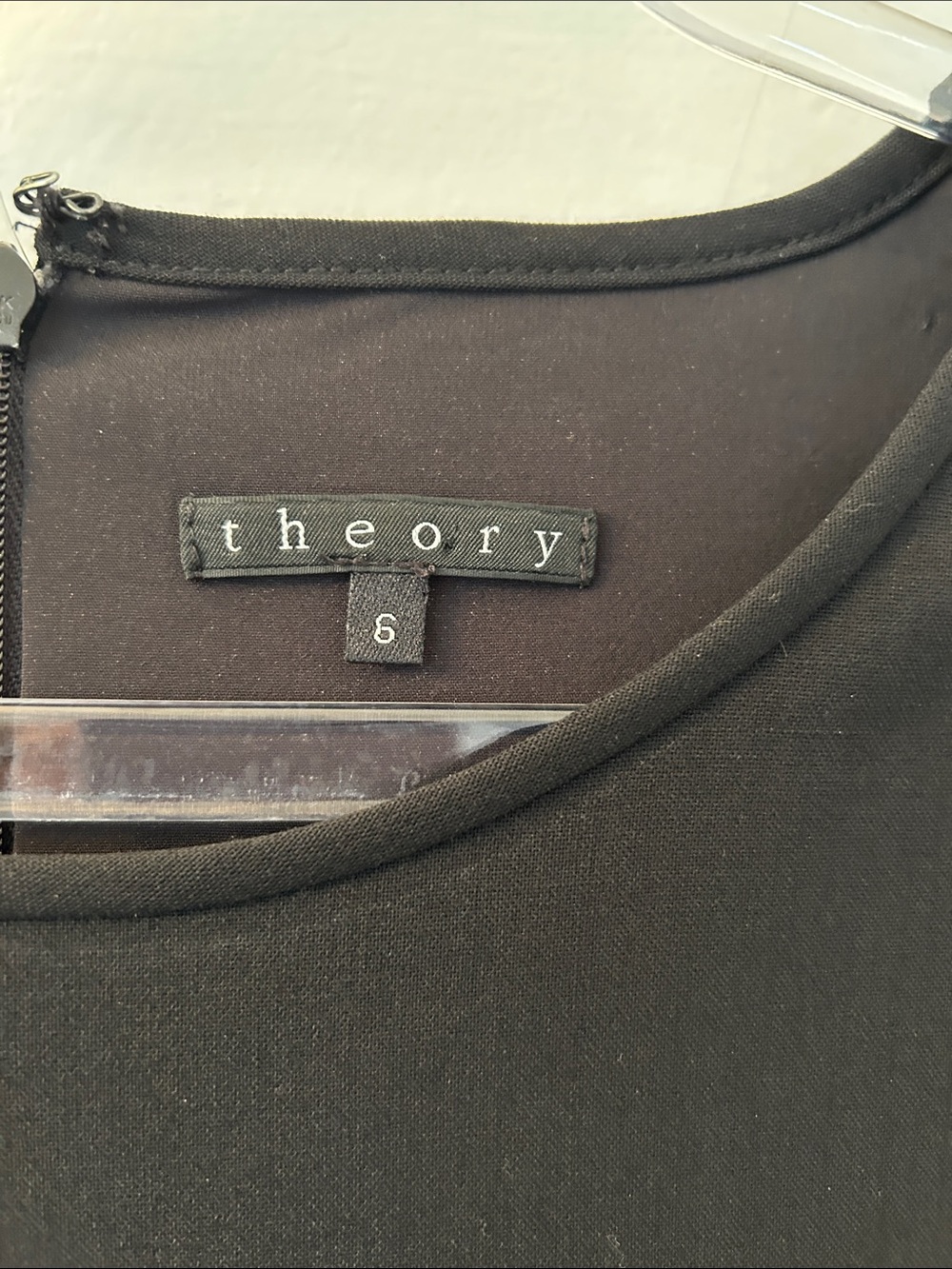 Theory Black Shift Wool Dress, Women's Size 6 - Picture 2 of 5